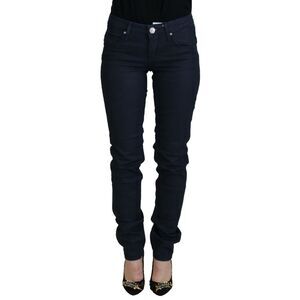 Acht Blue Cotton Low Waist Slim Fit Women Casual Denim Women's Jeans